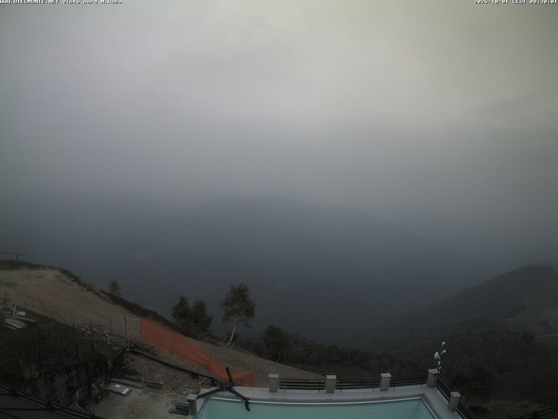 time-lapse frame, Bielmonte M. Marca vista M. Rosa e Valsessera webcam