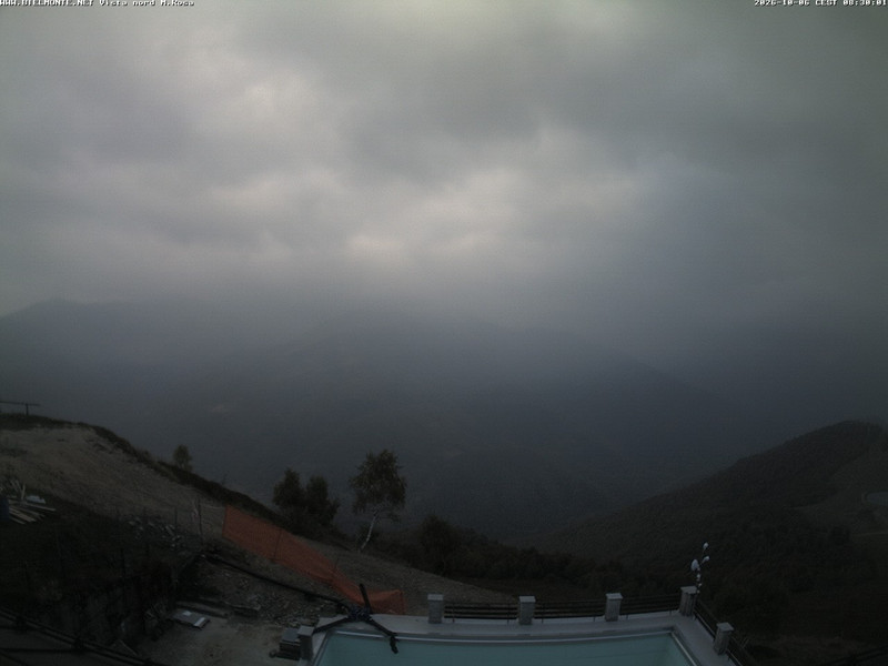 time-lapse frame, Bielmonte M. Marca vista M. Rosa e Valsessera webcam