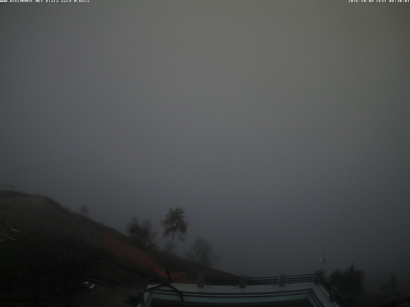time-lapse frame, Bielmonte M. Marca vista M. Rosa e Valsessera webcam