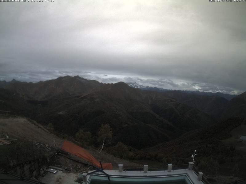 time-lapse frame, Bielmonte M. Marca vista M. Rosa e Valsessera webcam
