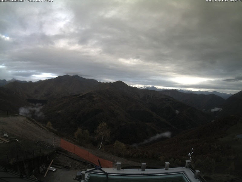 time-lapse frame, Bielmonte M. Marca vista M. Rosa e Valsessera webcam