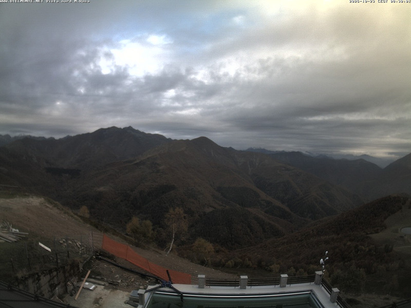 time-lapse frame, Bielmonte M. Marca vista M. Rosa e Valsessera webcam