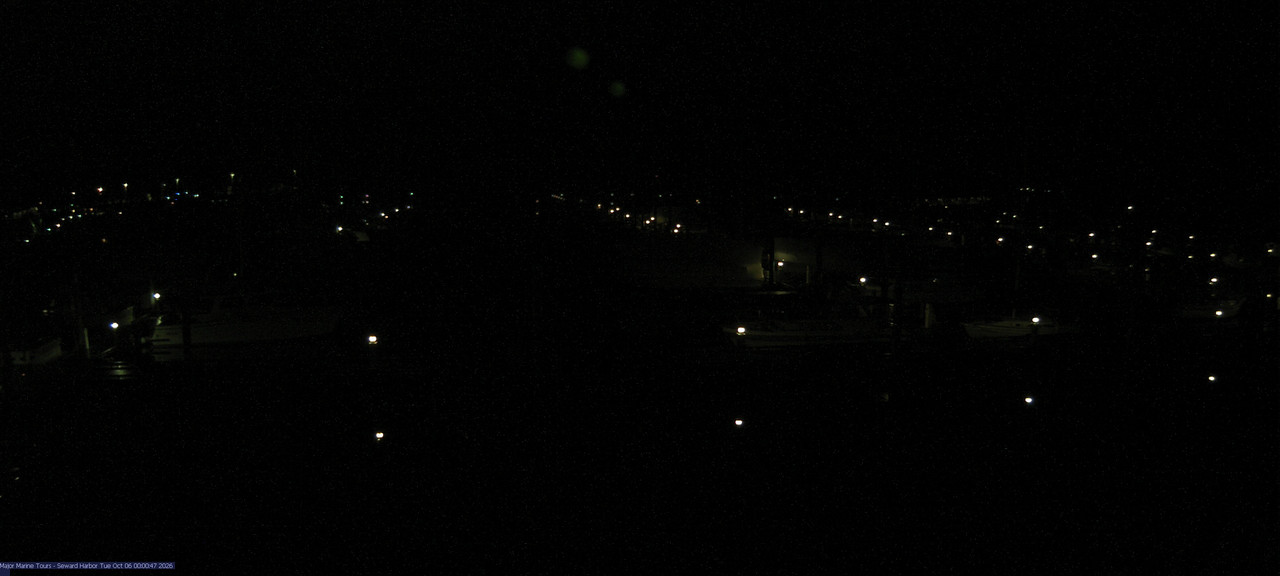 time-lapse frame, Seward Harbor webcam