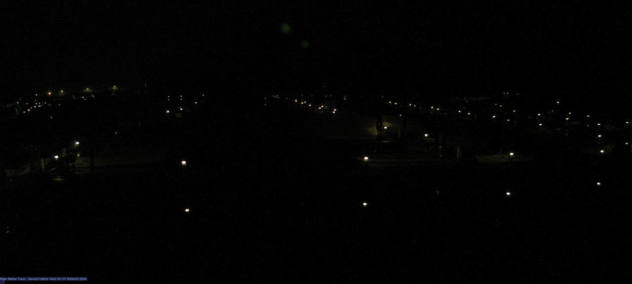 time-lapse frame, Seward Harbor webcam