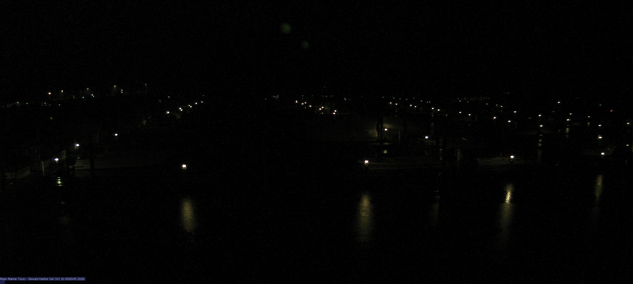 time-lapse frame, Seward Harbor webcam