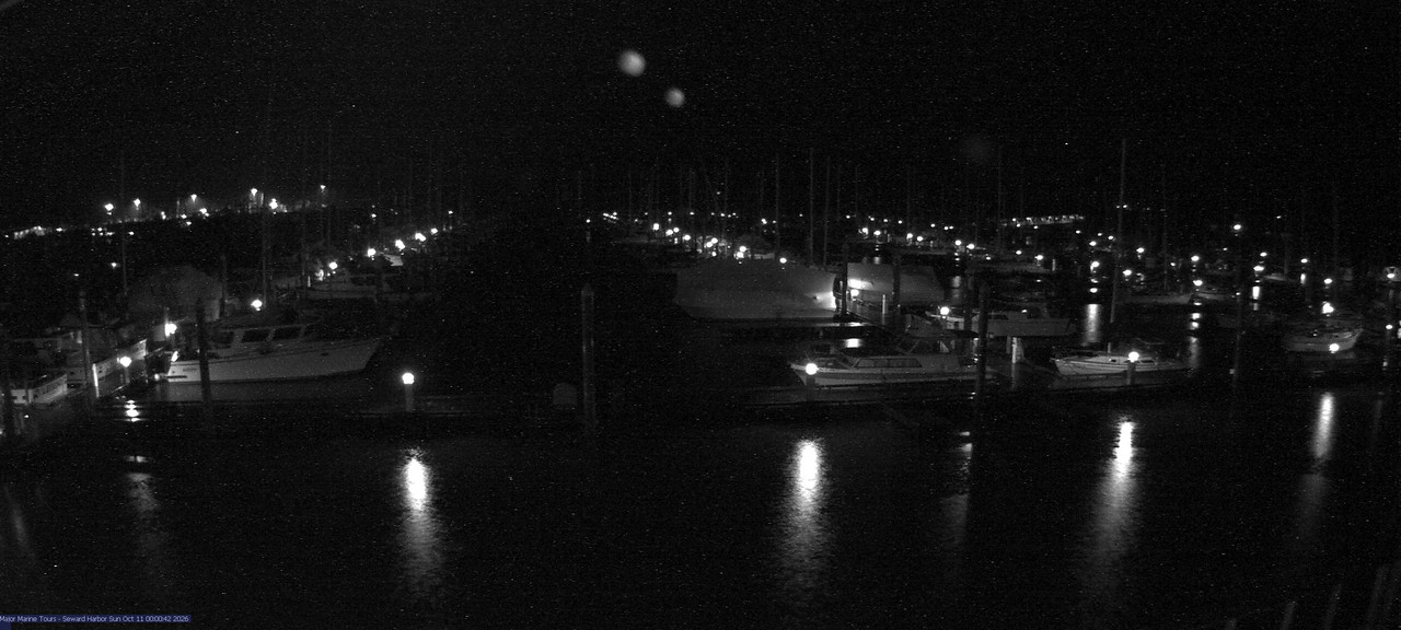time-lapse frame, Seward Harbor webcam