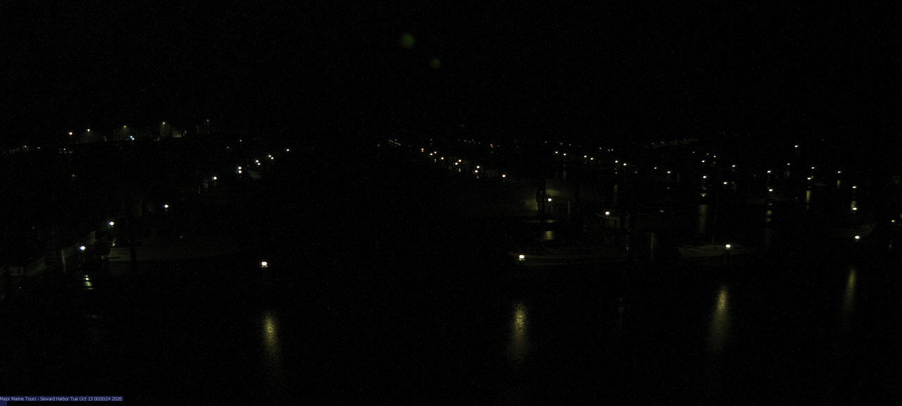 time-lapse frame, Seward Harbor webcam