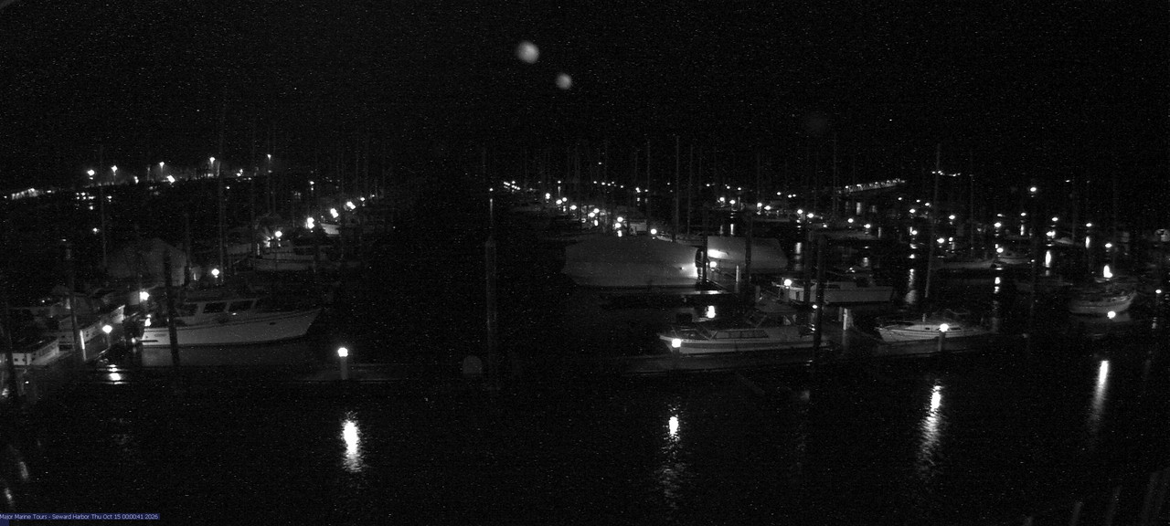 time-lapse frame, Seward Harbor webcam