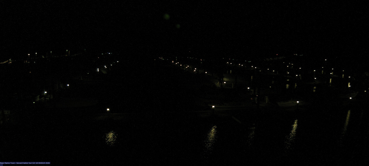 time-lapse frame, Seward Harbor webcam