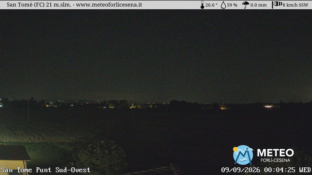 time-lapse frame, San Tomè webcam