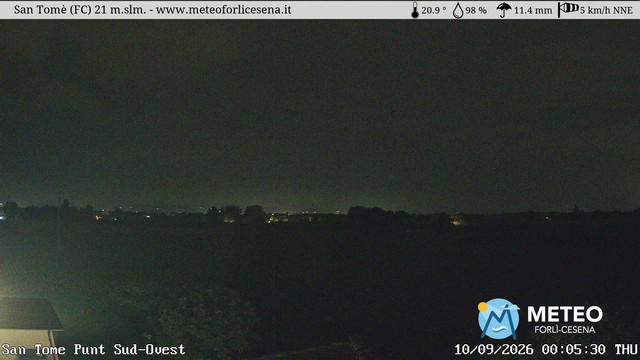 time-lapse frame, San Tomè webcam