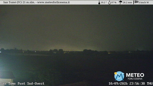 time-lapse frame, San Tomè webcam