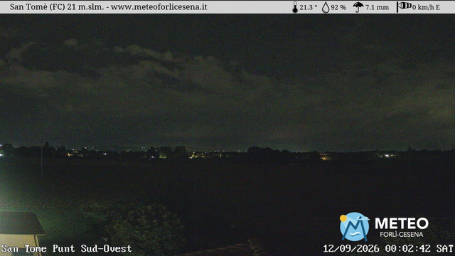 time-lapse frame, San Tomè webcam