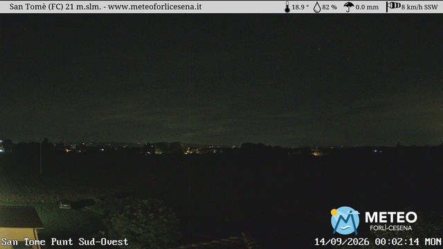 time-lapse frame, San Tomè webcam
