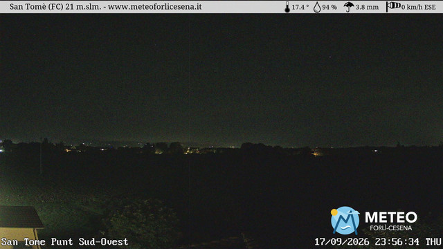 time-lapse frame, San Tomè webcam