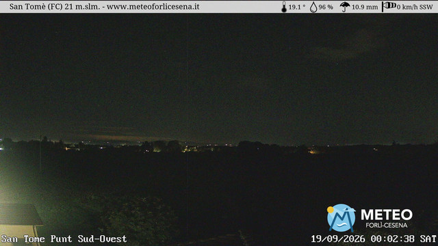 time-lapse frame, San Tomè webcam