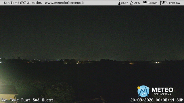 time-lapse frame, San Tomè webcam
