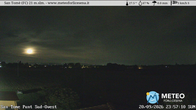 time-lapse frame, San Tomè webcam